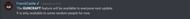 Snippet of the message by the moderator